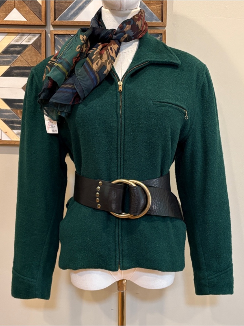 Vintage Ralph Lauren 70s / 80s Equestrian Wool Hunting Jacket Plaid Lining 6
